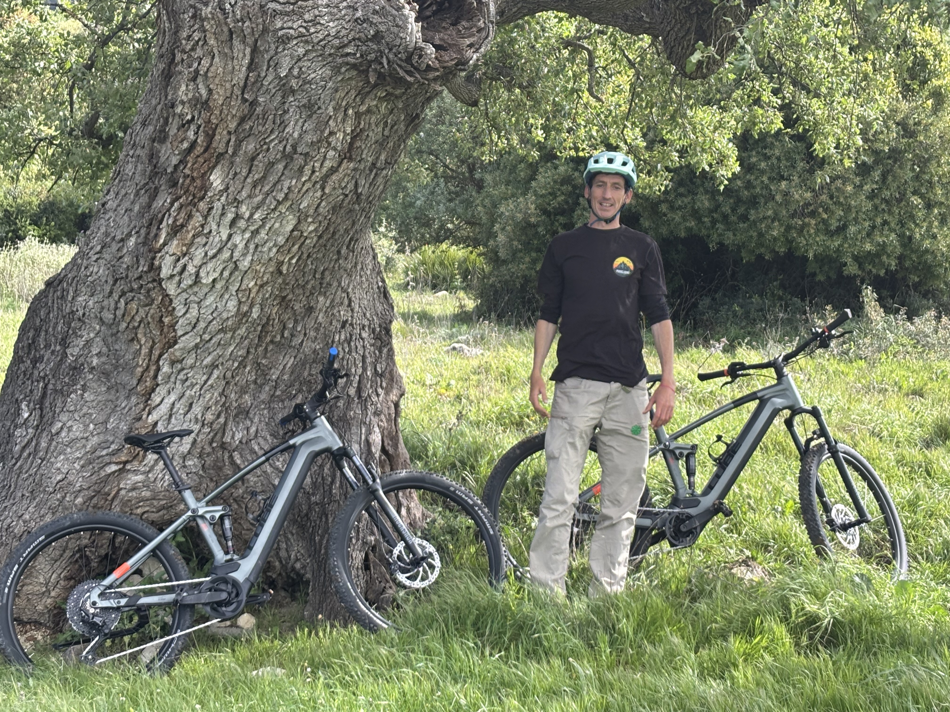 Electric mountain bike ride near Algodonales