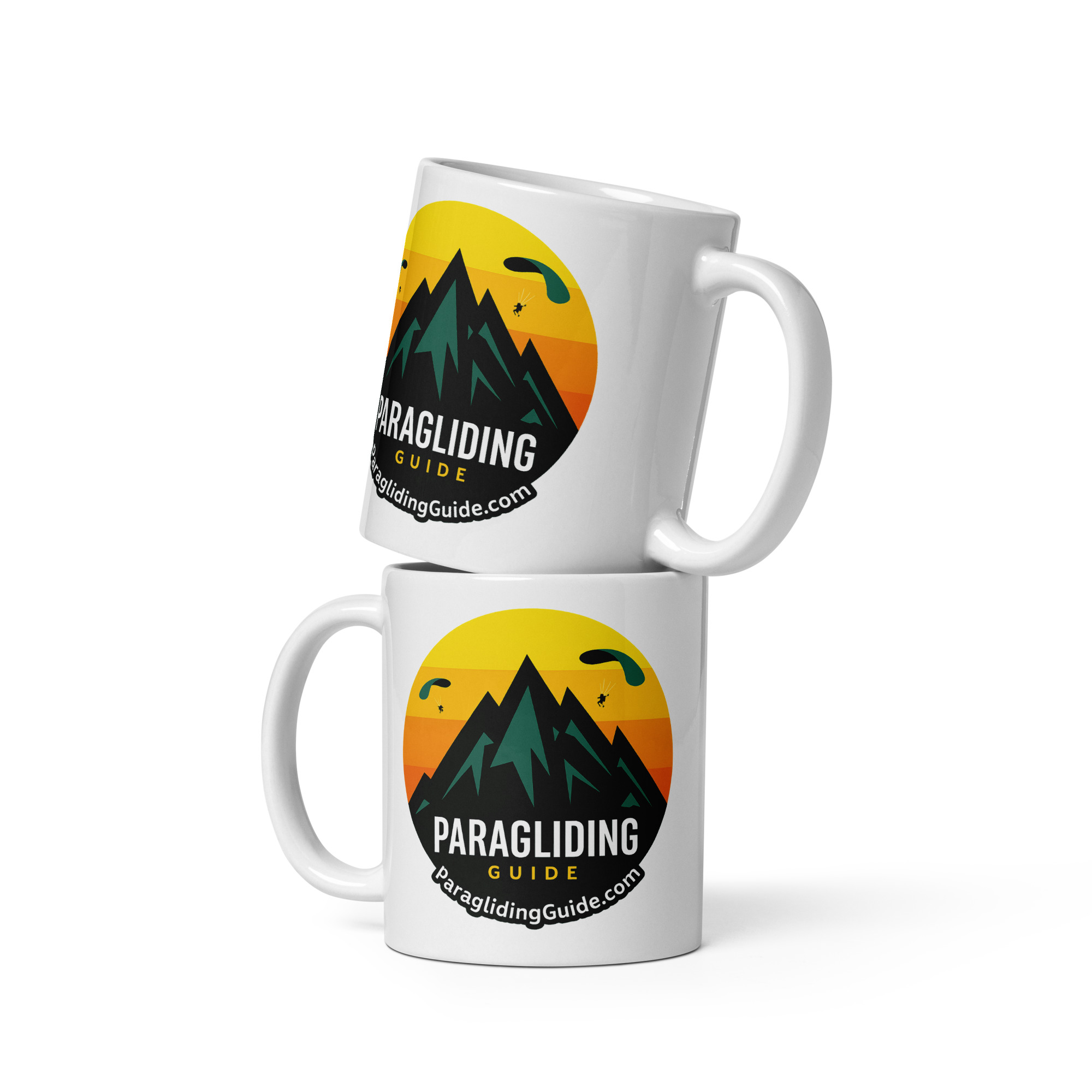 Paragliding Guide Classic Logo Mug